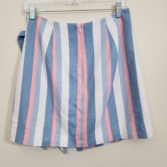 Anthropologie Finders keepers Rosetta wrap skirt striped with tie front size M - Picture 4 of 10